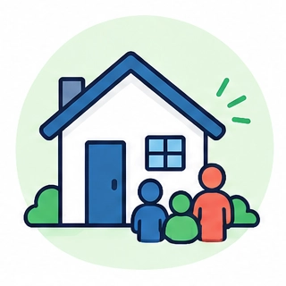 Divorce house icon